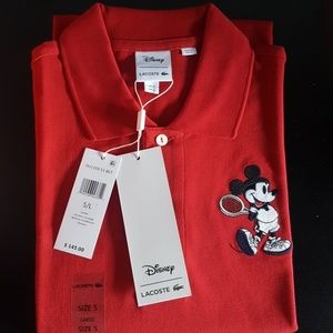 Lacoste Disney men polo size 5 Large